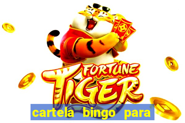 cartela bingo para cha de cozinha imprimir gratis